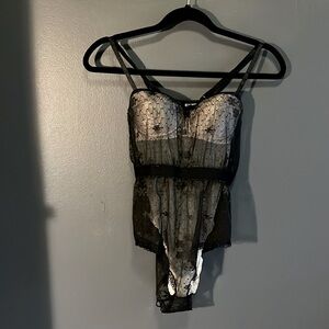Black lace lingerie